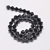 Imitate Austrian Crystal Bicone Glass Beads Strands GLAA-F029-4x4mm-02-2