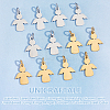 Unicraftale 12Pcs 2 Colors 201 Stainless Steel Pendants STAS-UN0053-68-5