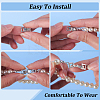 BENECREAT 16Pcs 4 Styles Eco-Friendly Brass Watch Band Clasps KK-BC0012-70-4