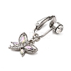 Brass Pave Clear Cubic Zirconia Clip on Belly Rings FS-WG683DA-11-2