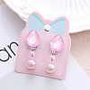 Alloy Plastic Clip-on Earrings for Kid WG21FF0-25-1