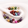 Spray Painted Acrylic Beads X-PB9282-3