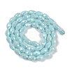 Opaque Solid Color Electroplate Glass Beads Strands EGLA-N013-P4mm-B11-2