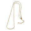 1.3MM 304 Stainless Steel Boston Link Chains Necklaces for Women Men NJEW-Z115-12G-04-4