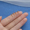 316 Surgical Stainless Steel Clear Cubic Zirconia Threadless Labret Stud WG700A9-02-1
