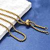 Adjustable 304 Stainless Steel Slider Necklaces X-NJEW-L156-002B-G-3