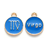 Alloy Enamel Pendants X-ENAM-S124-01B-02B-1
