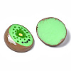 Spray Painted Resin Cabochons CRES-Q215-009-3