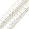 Electroplated Synthetic Non-Magnetic Hematite Beads Strands G-I360-B01-04-1