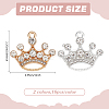 32Pcs 2 Colors Alloy Rhinestone Pendants FIND-ME0002-01-2