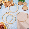 Plastic Imitation Bamboo Cross Stitch Embroidery Hoops TOOL-TADJ0001-03C-6