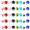 40Pcs 8 Colors Handmade Lampwork Beads LAMP-TA0001-54B-3