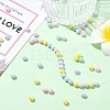 60Pcs 4 Colors Cubic Zirconia Imitation Pearl Beads ZIRC-CJ0001-30-6