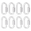 6Pcs Alloy Screw Carabiner Lock Charms FIND-UN0003-31P-1
