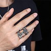Men's Stainless Steel Finger Rings RJEW-BB29946-12-2