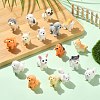 34Pcs 17 Styles Opaque Resin Dog Display Decorations RESI-CJ0005-40-6