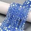 Transparent Electroplate Glass Beads Strands LS-GLAA-F029-2mm-A07-4