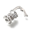 Brass Micro Pave Cubic Zirconia Donut Bails LS-KK-U061-17P-2