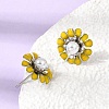 Brass Enamel Stud Earrings KK-CBA8324-27P-02-2
