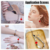 45Pcs 3 Styles Cinnabar Beads CARL-HY0001-02-5