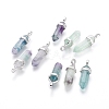 Natural Fluorite Double Terminated Pointed Pendants X-G-F295-05I-1