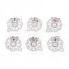 Non-Tarnish 304 Stainless Steel Stud Earring Findings STAS-S079-35B-3