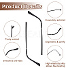 4Pcs 2 Colors Alloy Eyeglasses Arm FIND-GF0004-29-6