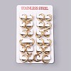 Ion Plating(IP) 304 Stainless Steel Huggie Hoop Earrings LS-EJEW-O087-06C-3