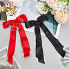 Big Bowknot Polyester Alligator Hair Clips AJEW-CP0008-42B-03-4