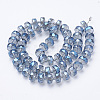 Electroplat Glass Beads Strands EGLA-Q092-8mm-D05-2