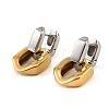 304 Stainless Steel Hoop Dangle Earrings for Women SA-CBAABBA-16GP-2