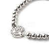 Tarnish Resistant Tree of Life Link Bracelets for Men Women BJEW-JB06686-5