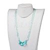 (Jewelry Parties Factory Sale)Personalized Acrylic Curb Chain Necklaces NJEW-JN02895-5