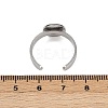 304 Stainless Steel Cuff Ring Components STAS-D372-04P-03-3