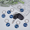 Aluminium Alloy Numbered Marking Identification Hang Tags AJEW-AR0001-45-4