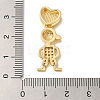 Rack Plating Brass Micro Pave Cubic Zirconia Pendants KK-L220-018G-01-3