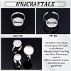 DIY Flat Round Cuff Ring Making Kit DIY-UN0003-46-4