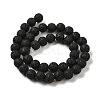 Natural Lava Rock Bead Strands X-G-L435-03-8mm-18-2