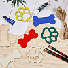 Unfinished Blank Natural Wood Display Decorations DIY-FH0005-12-3