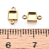 304 Stainless Steel Connector Cabochon Settings STAS-N115-30G-3