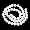 Opaque Solid Color Electroplate Glass Beads Strands EGLA-A039-P6mm-A15-2