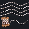 Alloy & Crystal Rhinestone & Plastic Pearl Bead Chains LCHA-TA0001-01-3