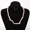 Natural Rose Quartz Beads Necklace FS-WG9F5E2-10-1