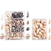 140Pcs 2 Style Natural Shell Beads SSHEL-FH0001-08-1