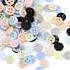 4-Hole Glass Buttons PORC-R010-01C-1