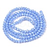 Electroplate Glass Beads Strands EGLA-A044-P1mm-B17-3