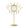 Iron Tabletop Detachable Jewelry Stand with Eye Shaped Vanity Mirror BDIS-K006-01G-2