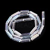 Electroplate Transparent Glass Beads Strands EGLA-Q132-02A-C03-2