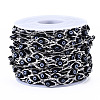 304 Stainless Steel Textured Oval Cable Chains CHS-T003-33P-05-2