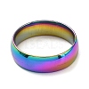 Ion Plating(IP) 304 Stainless Steel Flat Plain Band Rings STAS-I160-A-15mm-M-2